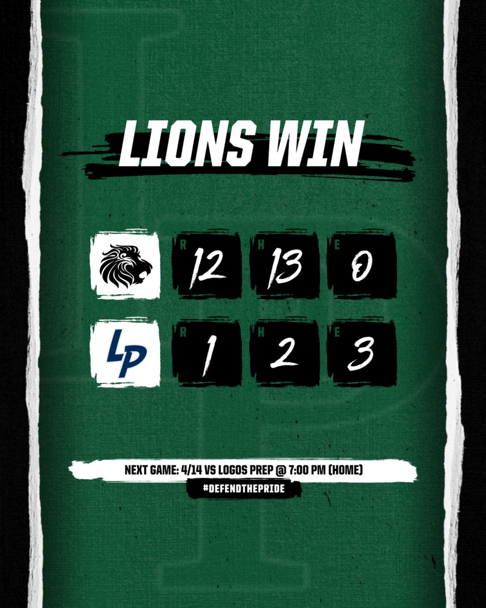Coach_Oech's tweet photo. Lions get the DUB!  Trying to do it again on Friday night!  Come out and support! #DefendThePride @LPCA_Athletics https://t.co/BiaHwnmzUt