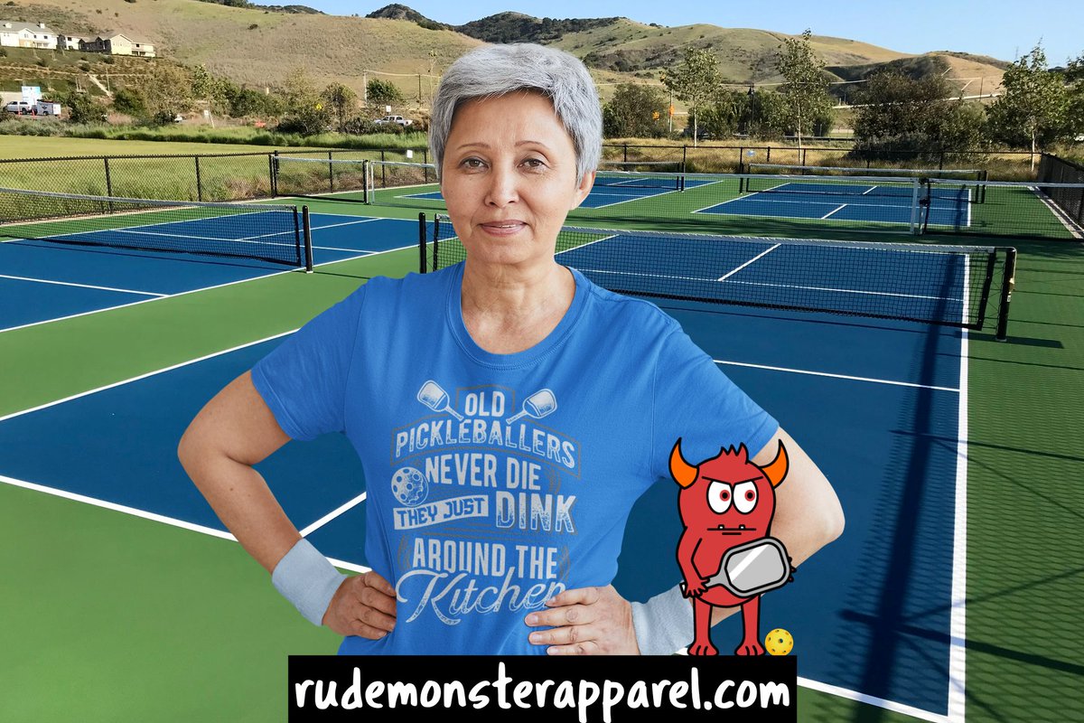 Rude_Monster69's tweet photo. Old Pickleballers Never Die. They Just Dink Around the Kitchen. FREE shipping to North America! All #pickleball #shirts are on SALE. For a limited time only.

https://t.co/zDRW55HohY

#old #pickleballers #neverdie #dink #dinking #kitchen #sale #pickleballmerch #pickleballcentral https://t.co/CBoo47Crn7