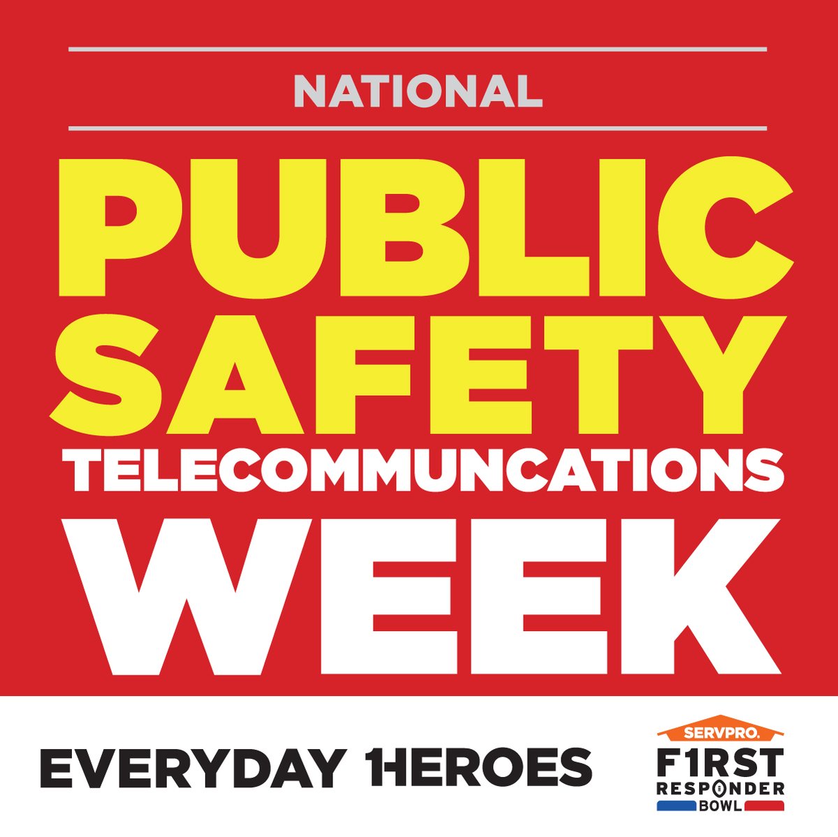 FRBowl's tweet photo. This week is National Public Safety Telecommunications Week! We want to thank the men and women behind the phones that help our first responders save millions of lives every day.
#EverydayHeroes | #SFRB | #911Operators https://t.co/qxyKHfhBz2