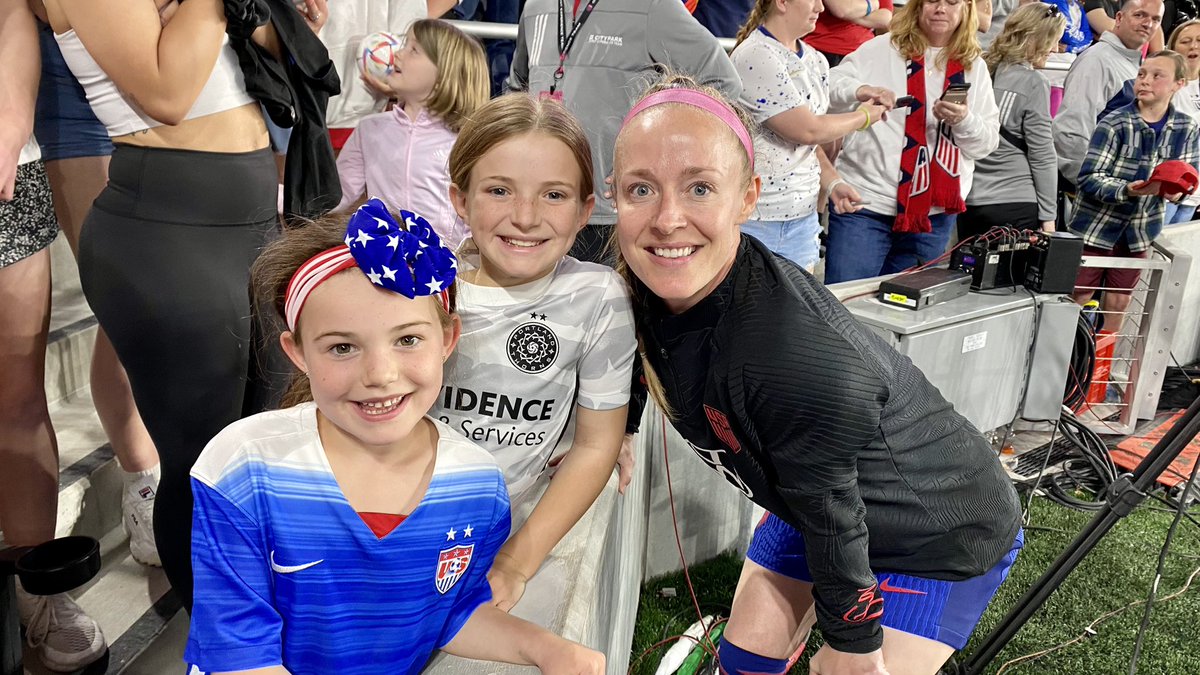 So close! Still all smiles after the game.