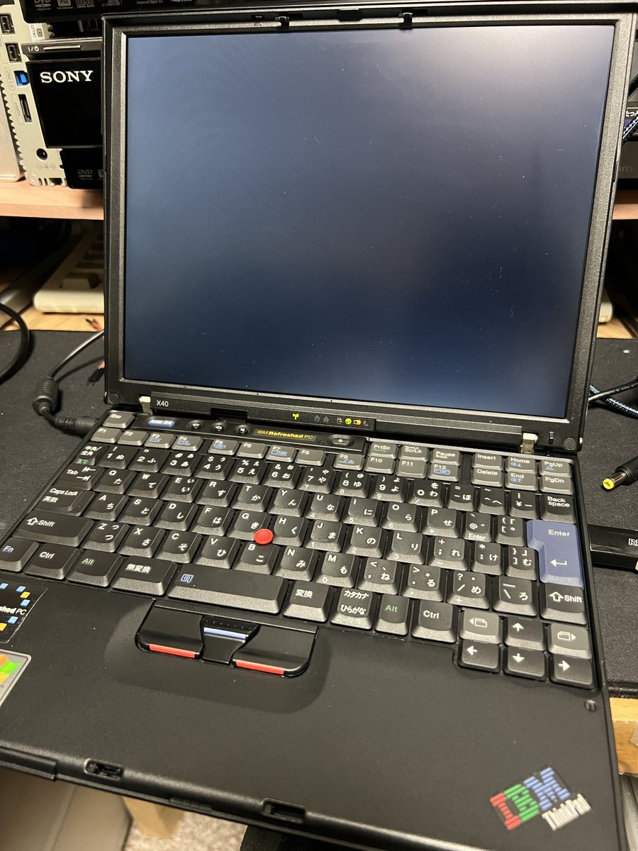 lost_lost_lost3's tweet photo. #ThinkPadTuesday #ThinkPad信者 #ThinkPad
X40
4:3で楽しむ映像はやっぱりピッタリとハマった方が気持ち良いですね!
私の映像観賞用端末です🤣 https://t.co/e7Re5xZzJv