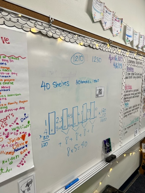 Ms. Harrison's class used their estimation &amp; math knowledge to guess how many chapter books were in the VC library for the trivia contest on Friday! #VCLibrary #VCEStrongerTogether #youbelongatVCE #myMISD