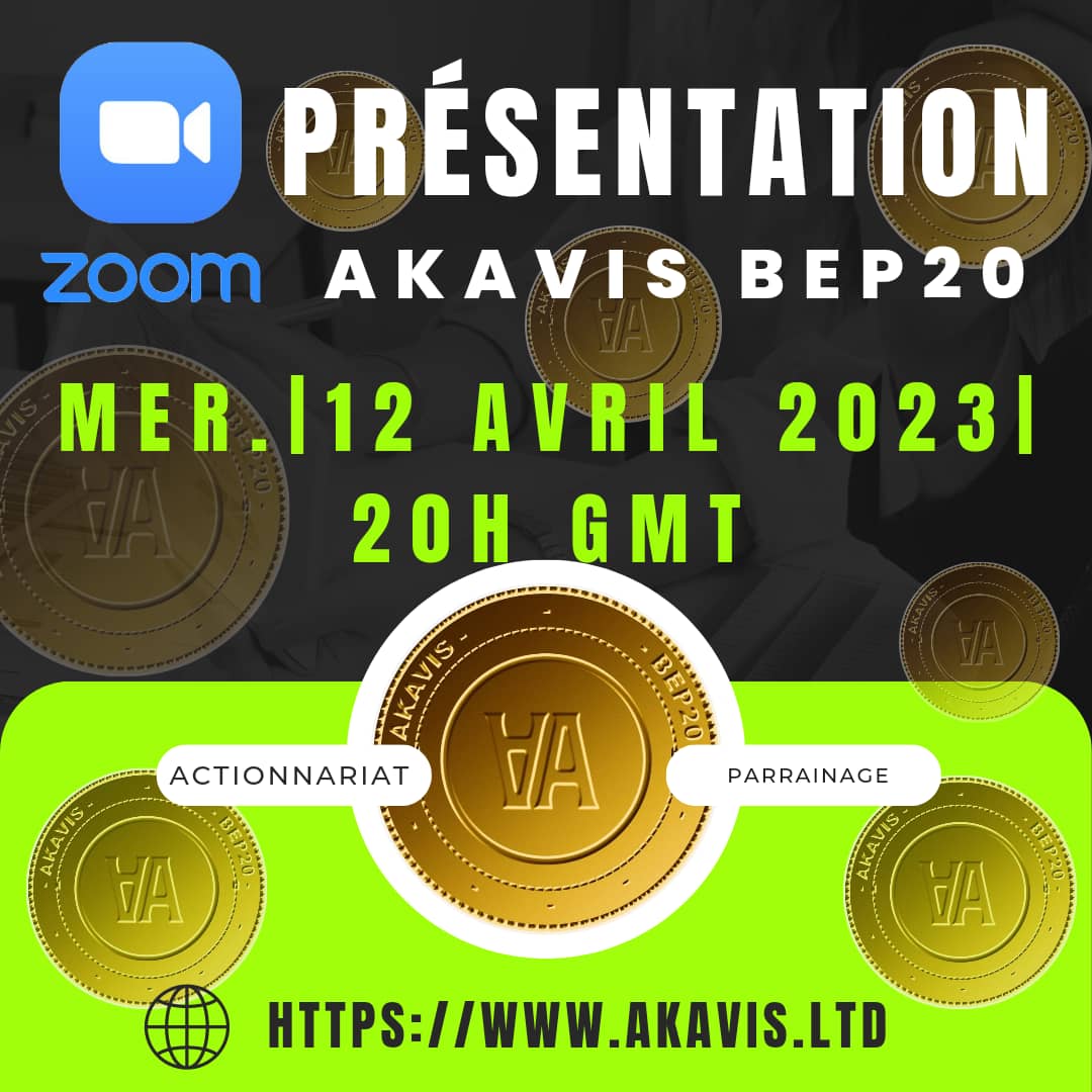AKAVIS5's tweet photo. AKAVIS vous invite à une réunion Zoom planifiée.

✔️ Sujet: PRESENTATION AKAVIS BEP20 
✔️ Date: Mercredi 12 Avril 2023 
✔️ Heure: 20 h 00 GMT

Participer à la réunion Zoom
https://t.co/BEOhf4y8pV

ID de réunion : 788 334 8496
✔️ Code secret : akavis https://t.co/PVjQ0BXs6P