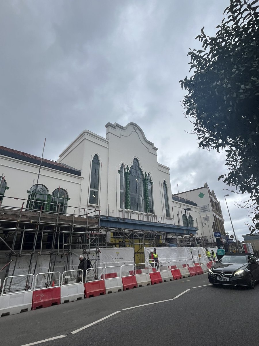 thisislaurent's tweet photo. The scaffolding is coming off! Nice to see how @sohotheatre Walthamstow is shaping up https://t.co/Kgzi95jtYl