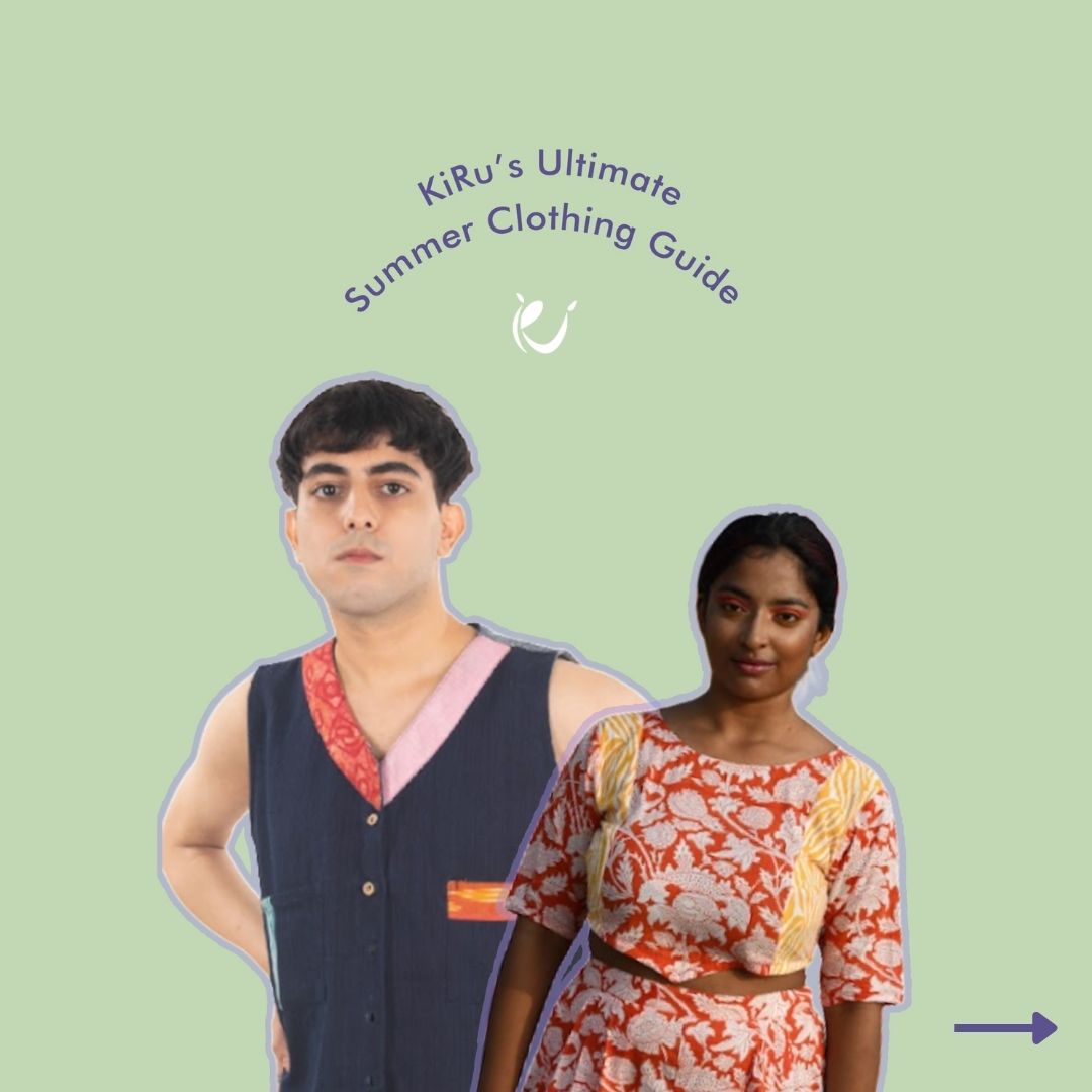 KiRu_india's tweet photo. We had to stop ourselves from posting our entire production because everything is in fact summer appropriate, but here's a small guide for your conscious summer essentials to attempt to survive this heat.
#clothing #sustainableclothing #ultimatesummerguide https://t.co/XofLExmYKN