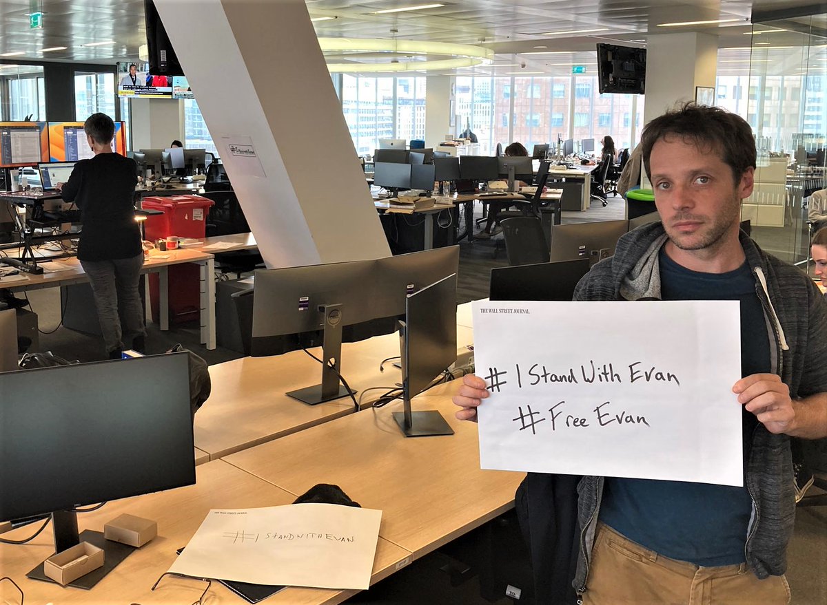 eliotwb's tweet photo. Two weeks is two weeks too long. 

Evan Gershkovich belongs back in our newsroom, not as a hostage in Russia. 

Free Evan. 

#IStandWithEvan #FreeEvan https://t.co/Cq4ayZntvO