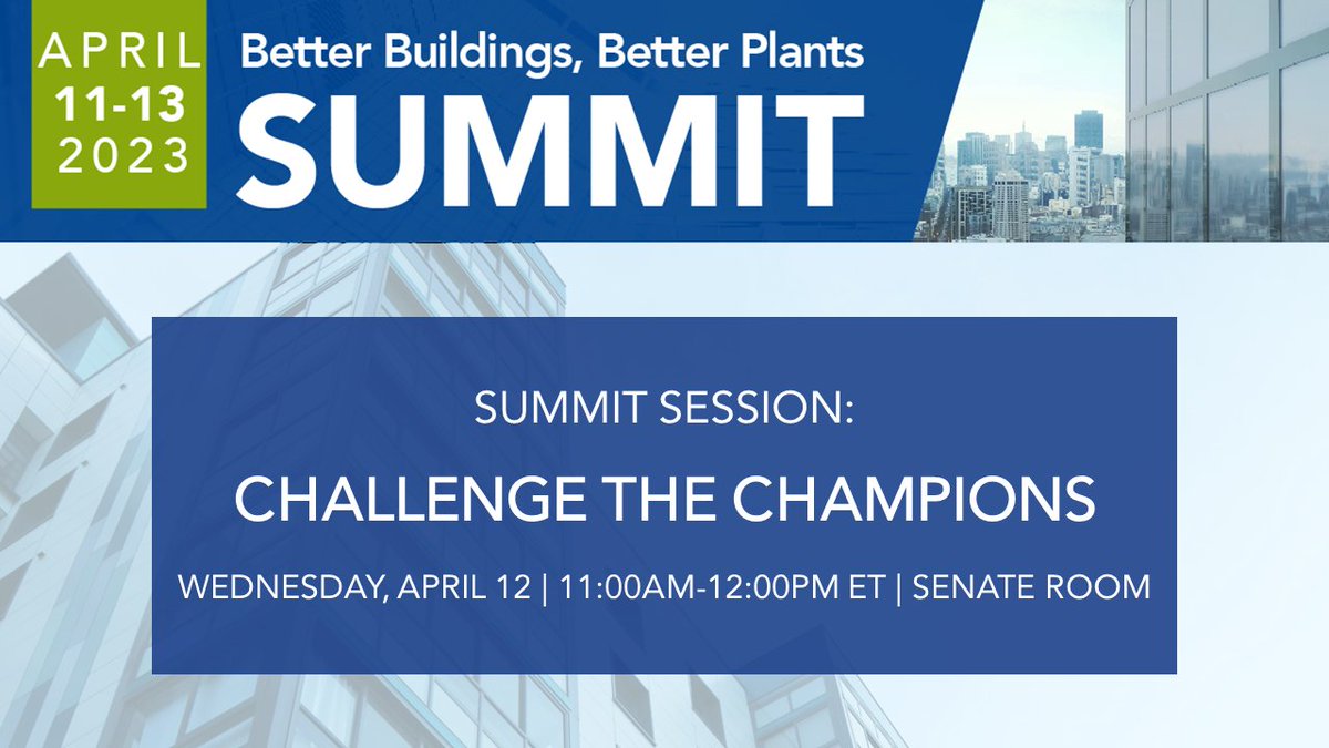 🏆 Today at 11 AM ET, seasoned energy management professionals will square off against newcomers in a Family Feud-style game show w/ partners: @OwensCorning  @SchneiderElec @SaintGobainNA @ZebraTechnology @Steelcase @WhirlpoolCorp @celanese + SugarCreek