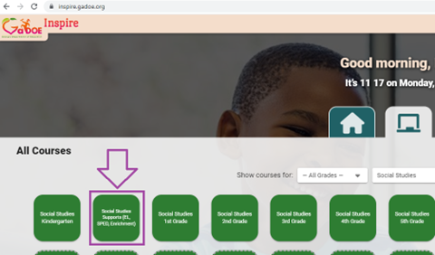 Check out the new “Social Studies Supports” bubble on the GaDOE Inspire site. Lots of great supports, organizers, analysis tools, and more for all students. Go to inspire.gadoe.org and set the filter to Subject: Social Studies and look for the “bubble”.