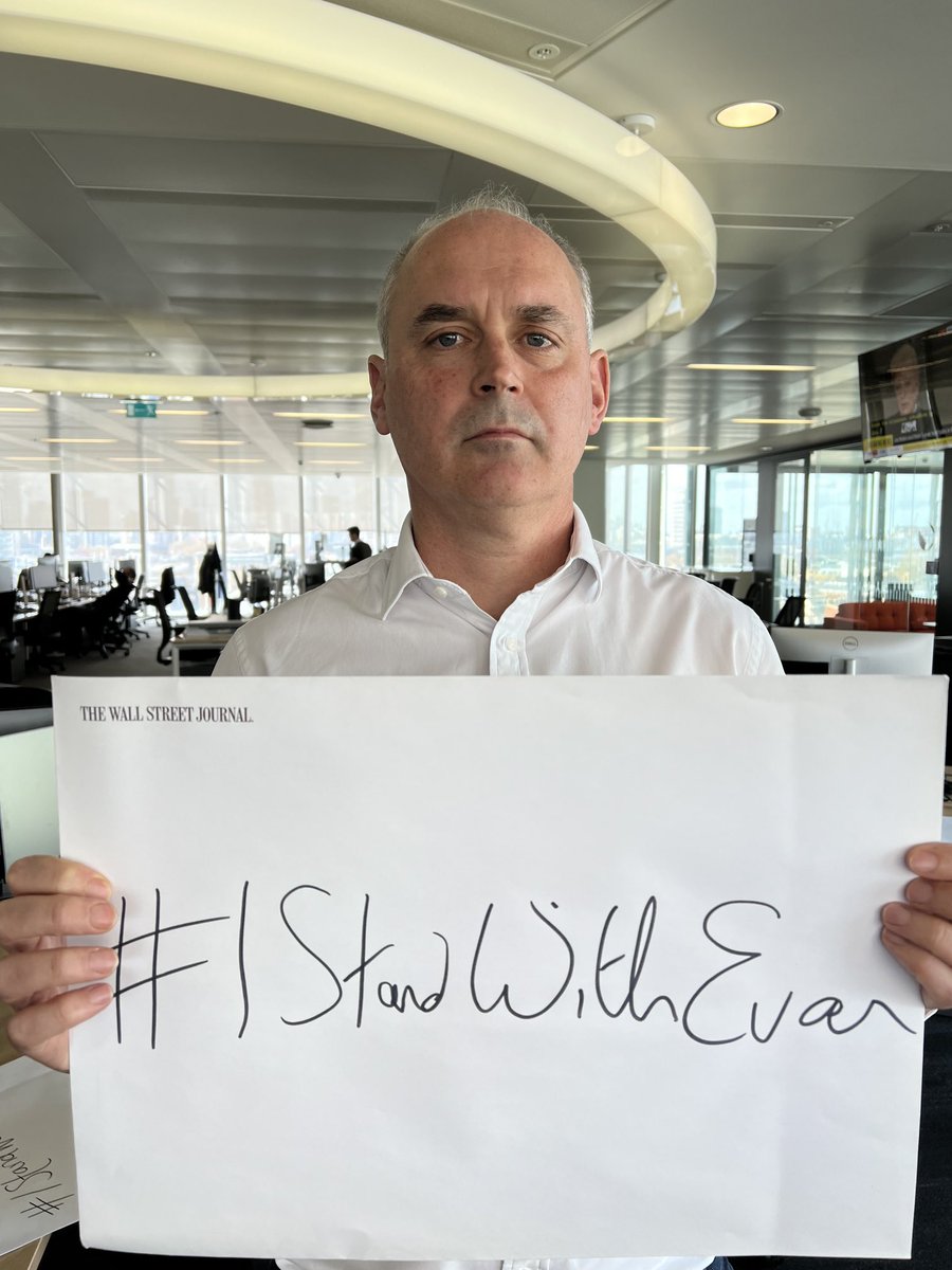Two weeks ago today Evan Gershkovich was seized by Russian authorities for doing his job as a reporter. #IStandWithEvan