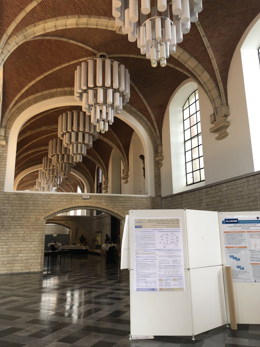 FlorkinAL's tweet image. New month, new conference. Once again in Belgium 🎉 this time we are at the Aging and Cognition 2023 conference from the European Cognitive Aging society (EUCAS) in Leuven.
Come see my poster (n•55) now at the Jubileumzaal of the @kuleuven.
#healthyaging #EUCAS #cognition