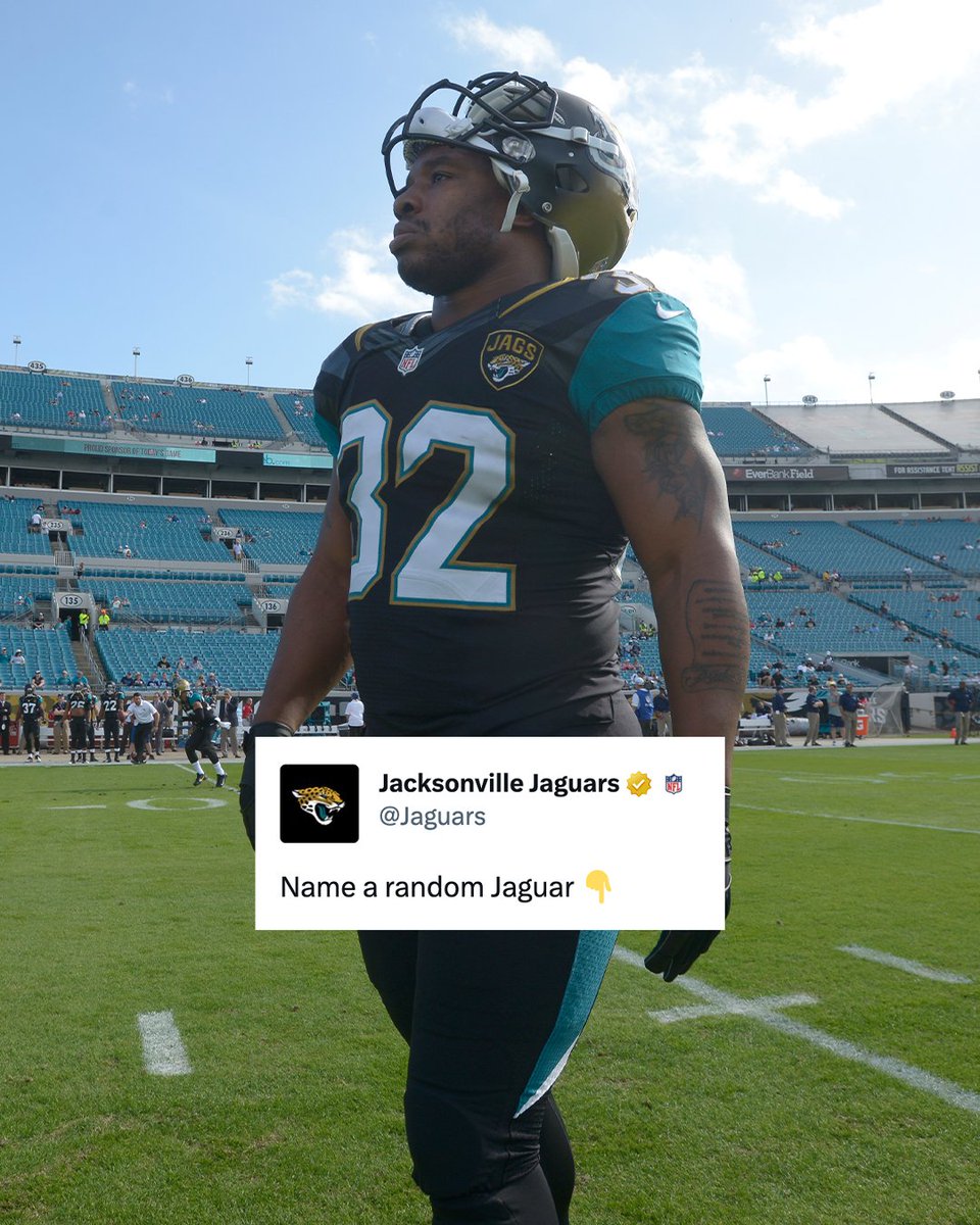 Jaguars's tweet photo. Y'all snapped fr

#DUUUVAL https://t.co/z6pkIMR7y3