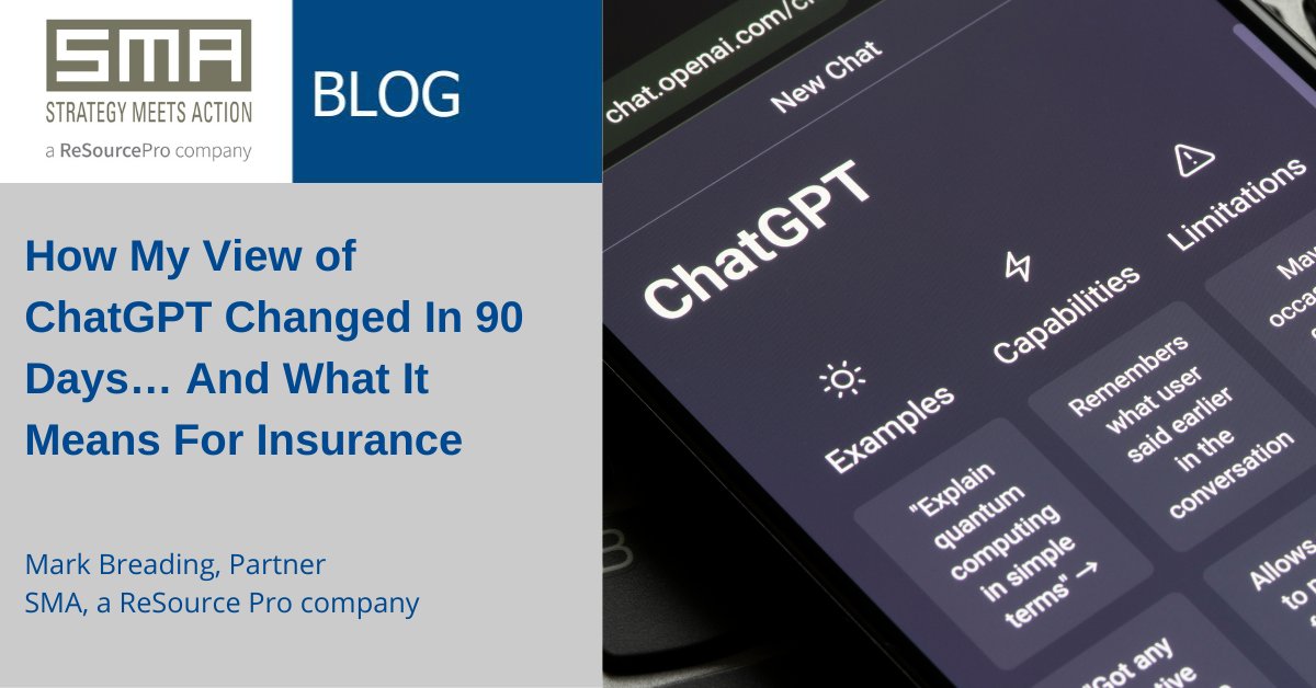 SMAInsurance's tweet photo. "Generative AI in all its forms must be closely monitored by P&amp;C insurers, and governments and the business world must develop the right regulatory/governing framework for AI." 

Check out this great new blog from @markbreading for more. #chatgpt #generativeai #insurance