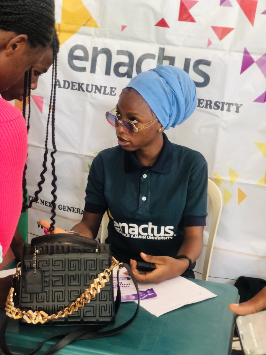 EnactusAAUA's tweet photo. The Enactus Team at the Orientation Program for 100 level Students to recruit new members. https://t.co/brfKFIWQ1N