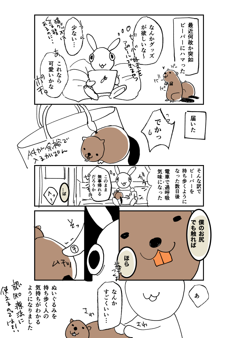 【日記】ぬいぐるみとか全然興味なかったのに…最近の気付き🦫。 