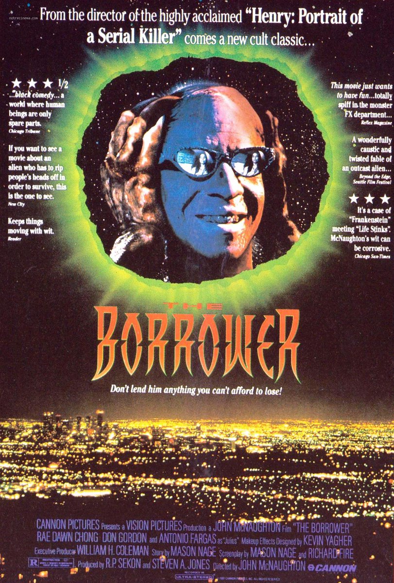 Sure you’ve seen McNaughton’s Henry: Portrait of a Serial Killer and Wild Things, but have you seen his obscure gem, The Borrower? It was shown at TIFF in the Midnight Madness section and Cannon Films handled the release. We have it up on @ScreamboxTV for this month only!