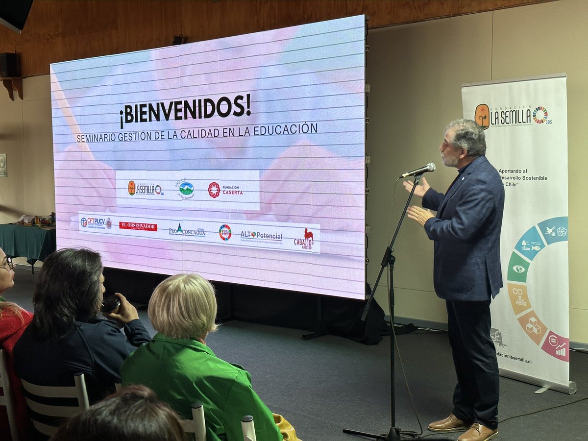 Ya comenzó el Seminario Gestión de la Calidad en la Educación en el Colegio Valle del Aconcagua de Quillota organizado por <a href="/fundlasemilla/">Fundación La Semilla</a> en el que estaremos participando. 

Y tú ¿qué opinas? ¿Cómo podemos gestionar la calidad en la educación?