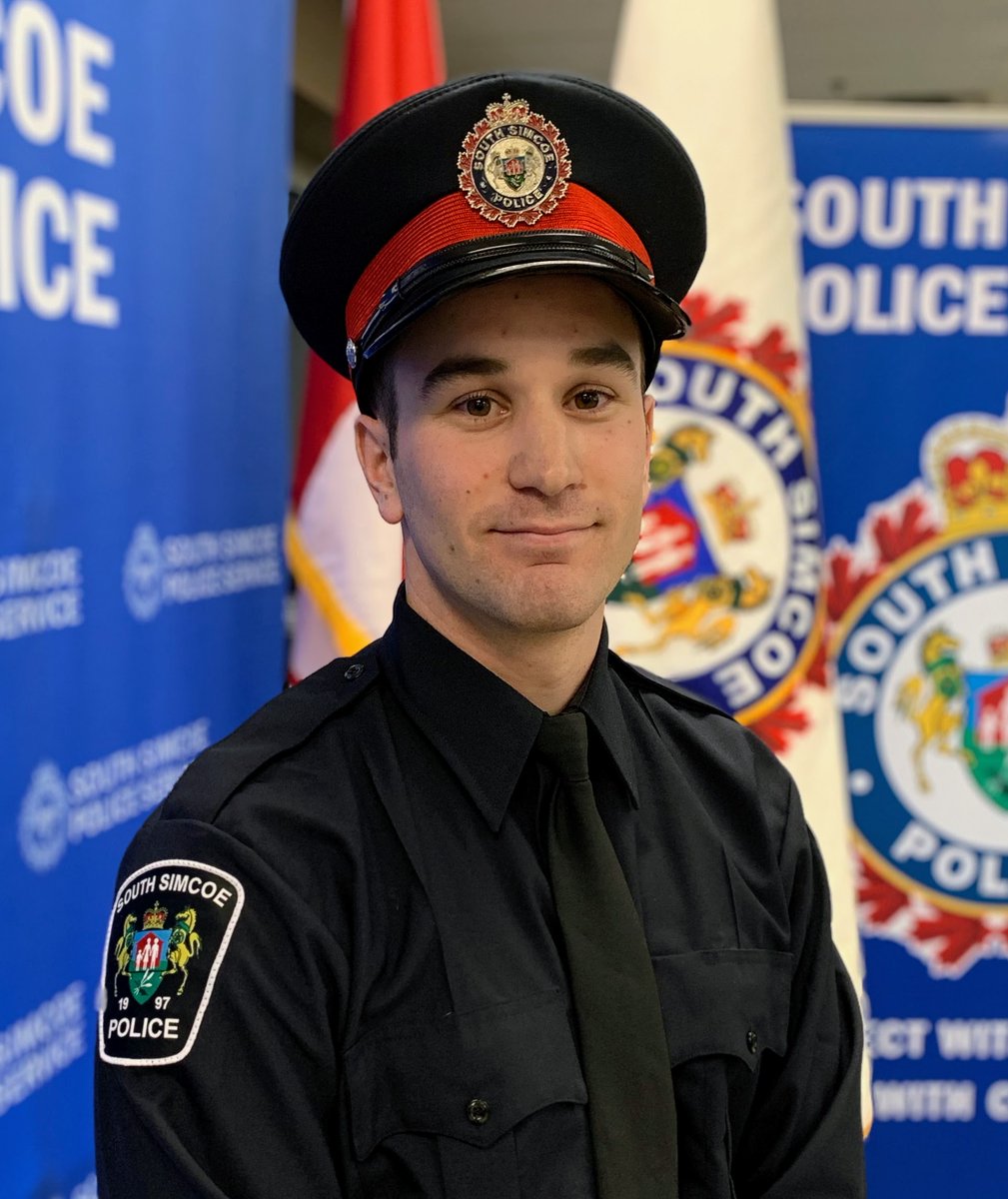 SouthSimcoePS's tweet photo. Please join us in congratulating experienced Constables Chris Toth and Aaron McQuillen, and recruit Constable Trevor Pirri who were sworn in yesterday by Justice Phillip Brissette. Welcome to the #SSPSFamily! #Congratulations #JoinSSPS https://t.co/EXD6jCfm6t