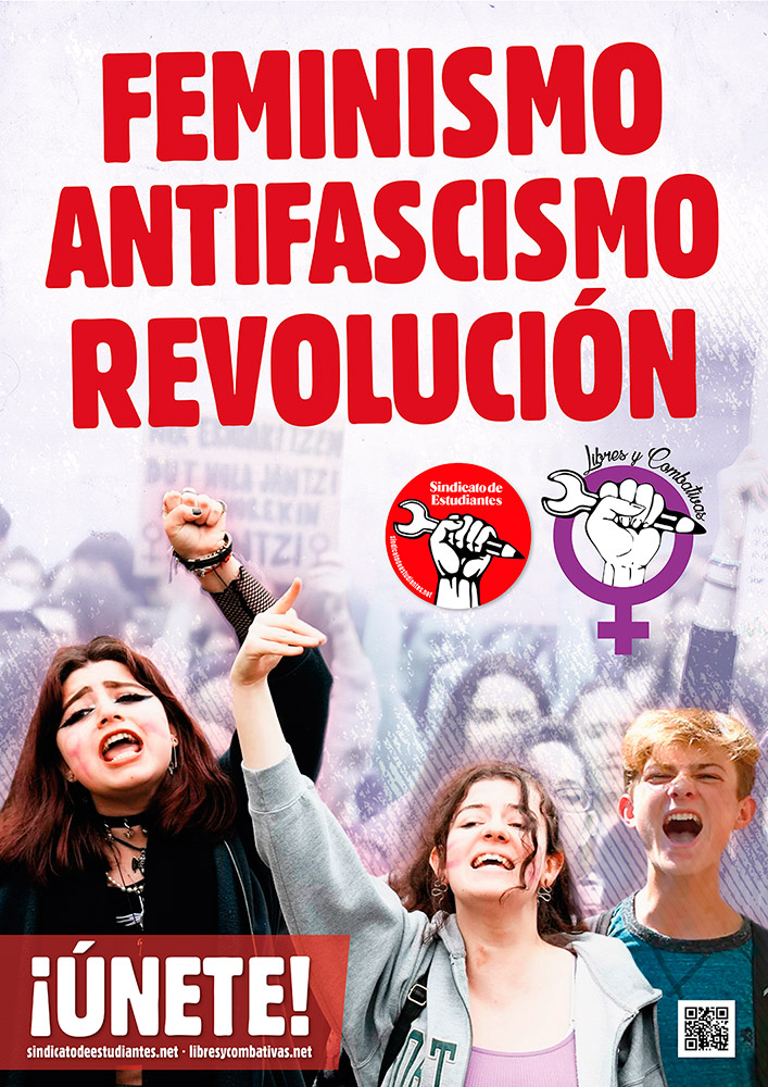 SindicaEstudian's tweet photo. ✊🏽 Por una educación 100% pública
🔴 Por el derecho a la salud mental
💜 Por un feminismo combativo y anticapitalista
👷🏽‍♀️ Por un presente y futuro sin precariedad
🔥 Contra el fascismo y el capitalismo

¡ÚNETE AL SINDICATO DE ESTUDIANTES!
https://t.co/wFV5vsy74g https://t.co/dxfYpy9Roq