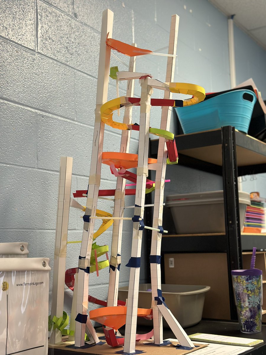 When you can’t ride a roller coaster, you design and create one! #STEM #createengineer #CGEPROUD #5thgrade