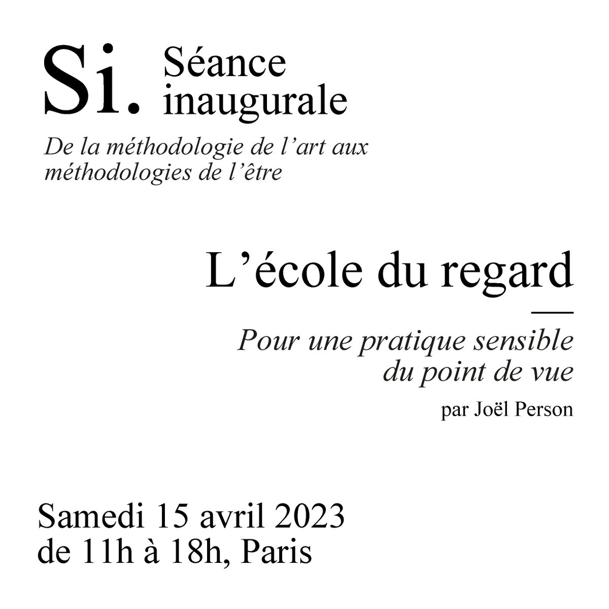 IRISAinstitut's tweet photo. Regarder, voir, se situer dans l'espace et identifier la relation que se noue entre le sujet observé et celui qui regarde. C'est L'école du regard
Pour une pratique sensible du point de vue
par Joël Person
https://t.co/gs7AaMF4Ov https://t.co/KjP4tZ4RPf