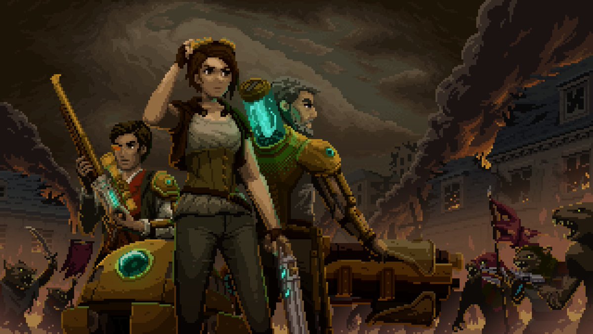 imkurteous's tweet photo. Hi! I'm Kurt! I'm the Lead Artist for Shardpunk: Verminfall since 2018. After several years in development, we're finally launching the game tomorrow!

Check us out on Steam: 
https://t.co/3IZmmOZ1ON

#PortfolioDay #pixelart #gamedev https://t.co/nkD4uLxknM