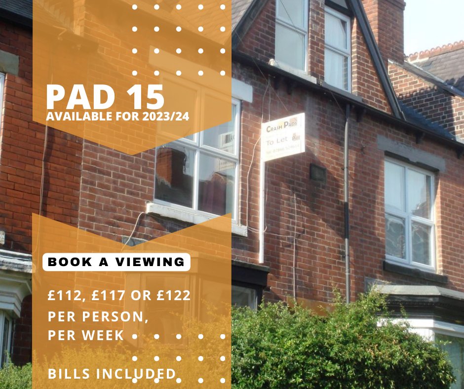 🏡 Looking for the perfect student pad? Look no further! Pad 15 is available for the 2023/24 academic year! Located in the heart of Sheffield's 'Golden Mile'🍻, only a short walk to the university campus🚶‍Don't miss out on this outstanding, spacious gem! bit.ly/3uBrbp4