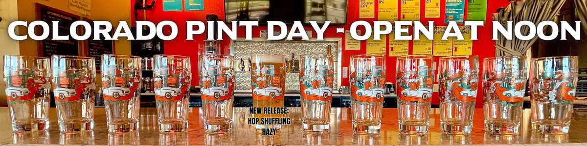 Lukibrew's tweet photo. Ladies and Gentleman, Boys and Girls... It's April 12, Colorado Pint Day.  Fun Fact: It's also #NationalColoradoDay 
Coincidence? I think not. We open at Noon. Over Rice Thai Food on hand early and all day.  See you soon! #Arvada #StateofCraftBeer #copintday #copintday2023 https://t.co/UIa1439yRu