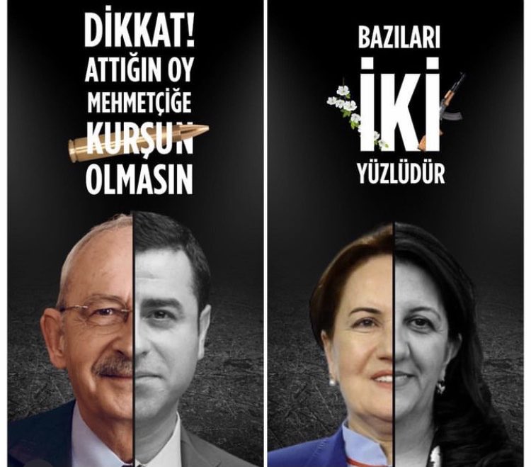 Attığınız OY PKK’ya Mermi olsun
Yoksa O Mermiyi Sen yersin!