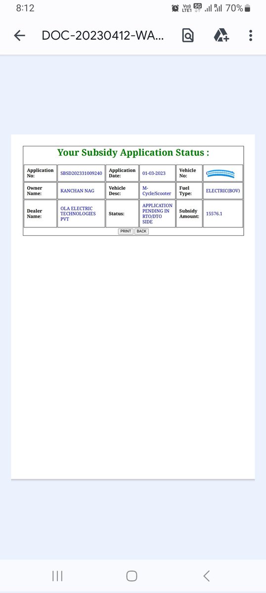 sukumar_das's tweet photo. @transportcg 
@OlaElectric @ola_supports 

Hello CG State Transport Department &amp; Ola Electric Team,
Please help us and please expedite for attached Ola Electric CG State EV Subsidy claim. 

We are waiting since March 2023. https://t.co/15MC3agjsG