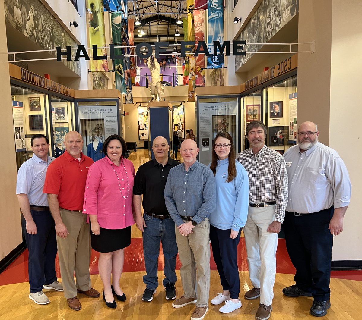 SelectGeorgia's tweet photo. Our Community Development team, along with Matthew Wagner, Ph.D. of the National Main Street Center and Rob Martin of the University of Georgia Small Business Development Center gathered this week for our CREATE spring session at the Georgia Sports Hall of Fame in Macon. #RuralGA https://t.co/MyPm1SIzB6