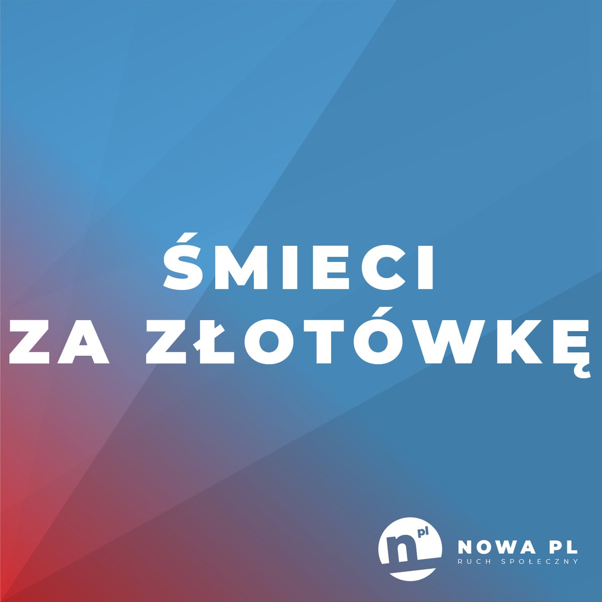 piotruhle's tweet photo. Śmieci za złotówkę od osoby? TAK! To możliwe!
Są pieniądze europejskie i krajowe, są nowe możliwości prawne. Możemy stopniowo doprowadzić do obniżenia opłat za odbiór i zagospodarowanie śmieci nawet do złotówki miesięcznie za osobę już w 2030 roku.
1/2 https://t.co/PuGPoIAc4o