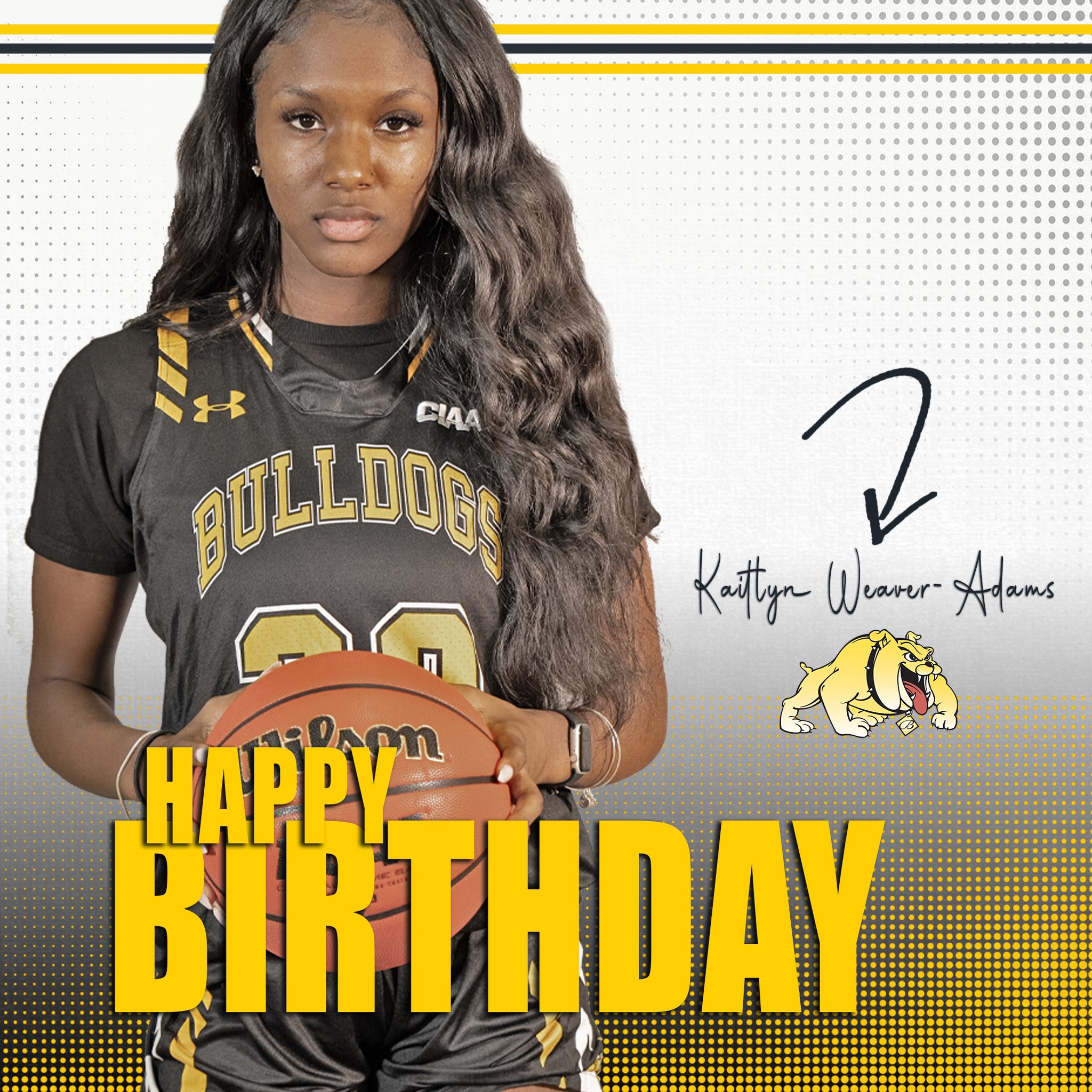 Join us in wishing Freshman forward, Kaitlyn Weaver-Adams, a Happy Birthday  . 
