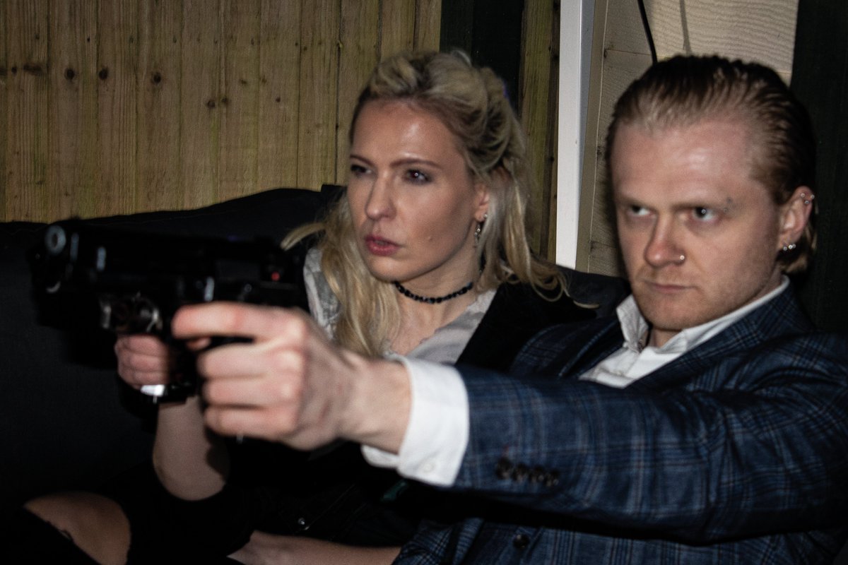 Ready. Aim. Fire <a href="/Jadeylady88__/">Jade</a> 
#filmshoot #behindthescenes #onlocation #thebassplayer #indiefilm #filmlifestyle #photography #guns #crimefilm