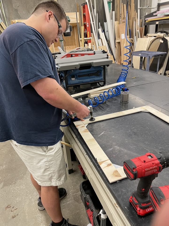 AirQualityEPICS's tweet photo. Despite finals and deadlines approaching, the Miller Team is continuing to find time to work on our project! 👷‍♀️ https://t.co/L1UkbEzXSJ