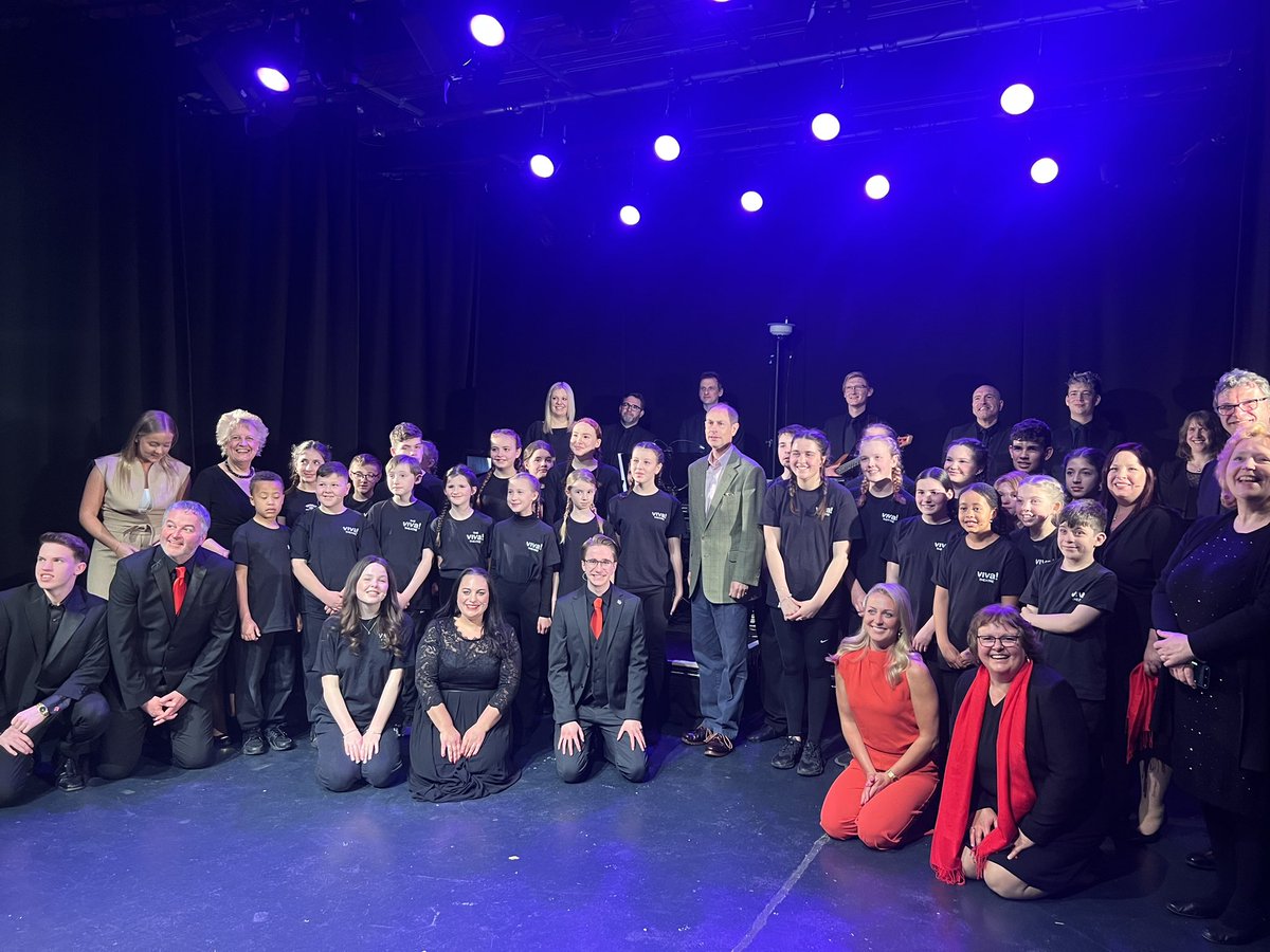 Lord_Lt_Cambs's tweet photo. What a great day - The Duke of Edinburgh helped make a chocolate bar @HarrySpecters @VivaArts had their own Royal Command Performance when the Duke opened their new theatre and @DofE students shared their experiences - all too soon a memorable day was over!😊 https://t.co/KFBd80bNyL
