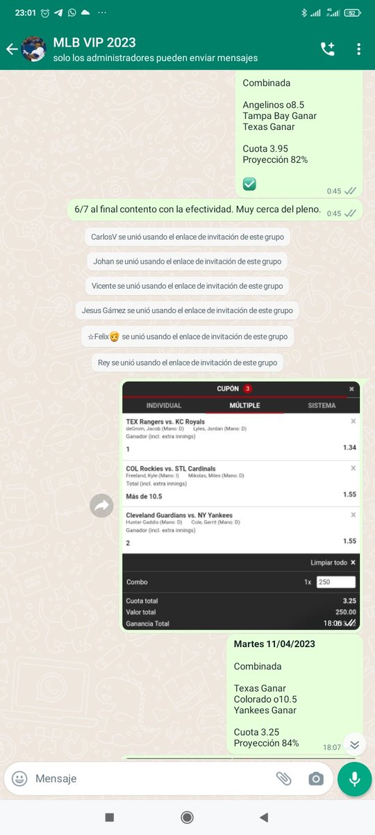 ParleyVEN's tweet photo. Lunes y martes cobrando en nuestro grupo VIP de MLB. Y esto recién empieza.

El mejor precio por toda la temporada lo consigues con nosotros.

Info a través de +58 04142117284

#RT #Parley #Pronosticos #Apuestas https://t.co/1OR28VABxB