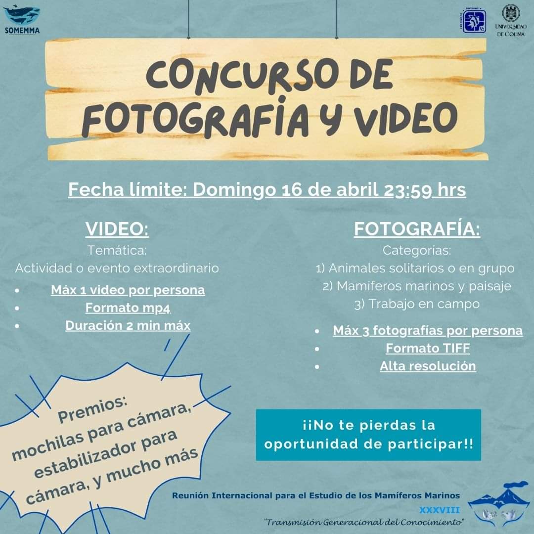 SOMEMMA1's tweet photo. A todos los participantes de la XXXVIII Reunión Internacional de la SOMEMMA los invitamos a que envíen su material fotografico y de video para participar en el concurso que se llevará a cabo durante el evento.

Más información en nuestra página web: 
https://t.co/Z3ePKD2Wh2 https://t.co/OgvACXFKi5