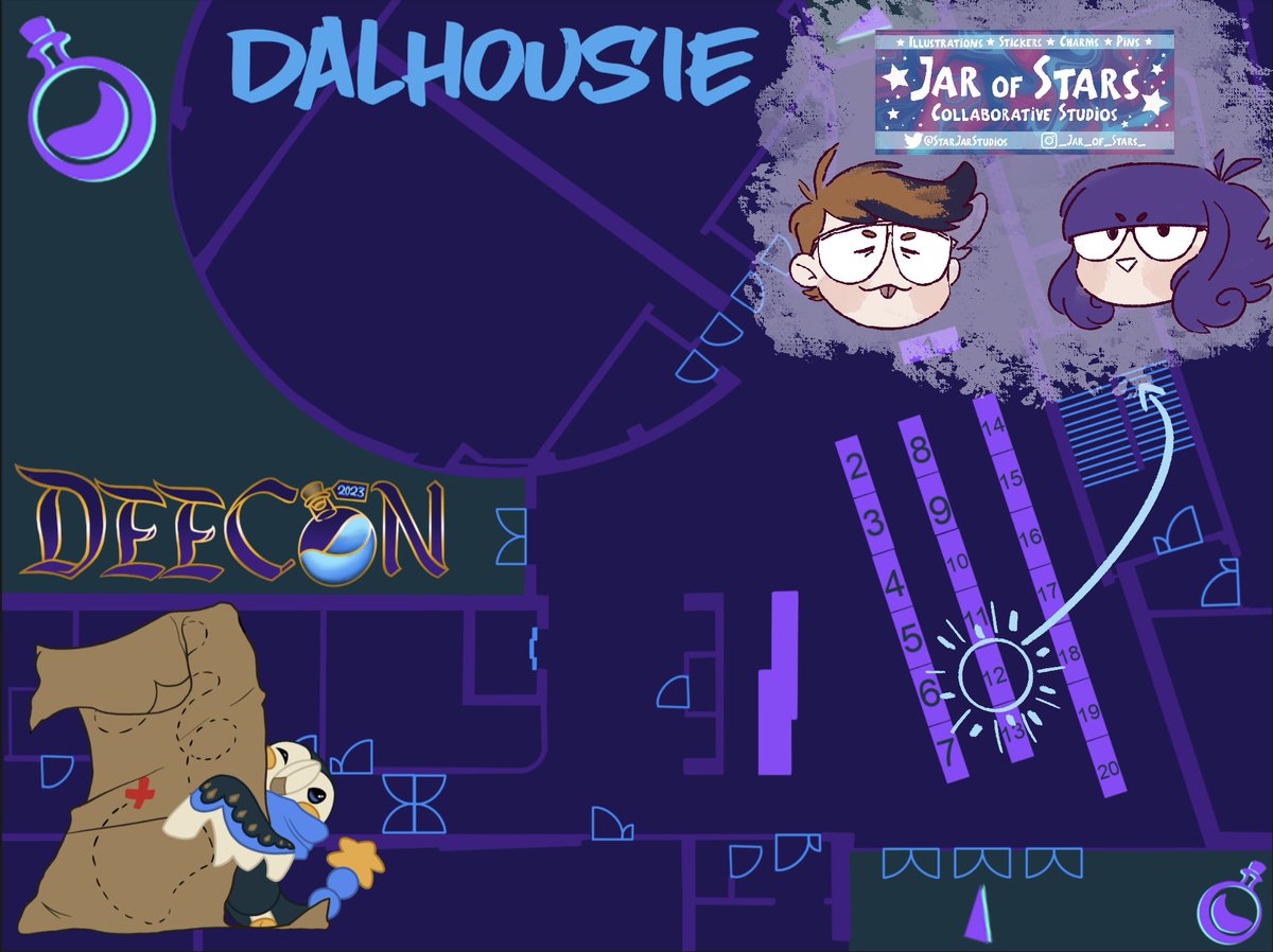 TeenyArts's tweet photo. Hey all! Me and @ThatsBees2u are officially joining shops with the name Jar Of Stars  (@StarJarStudios) and we'll be tabling at DeeCon this Saturday! So keep an eye out for us in the Dalhousie building https://t.co/ALVmvIzGbC