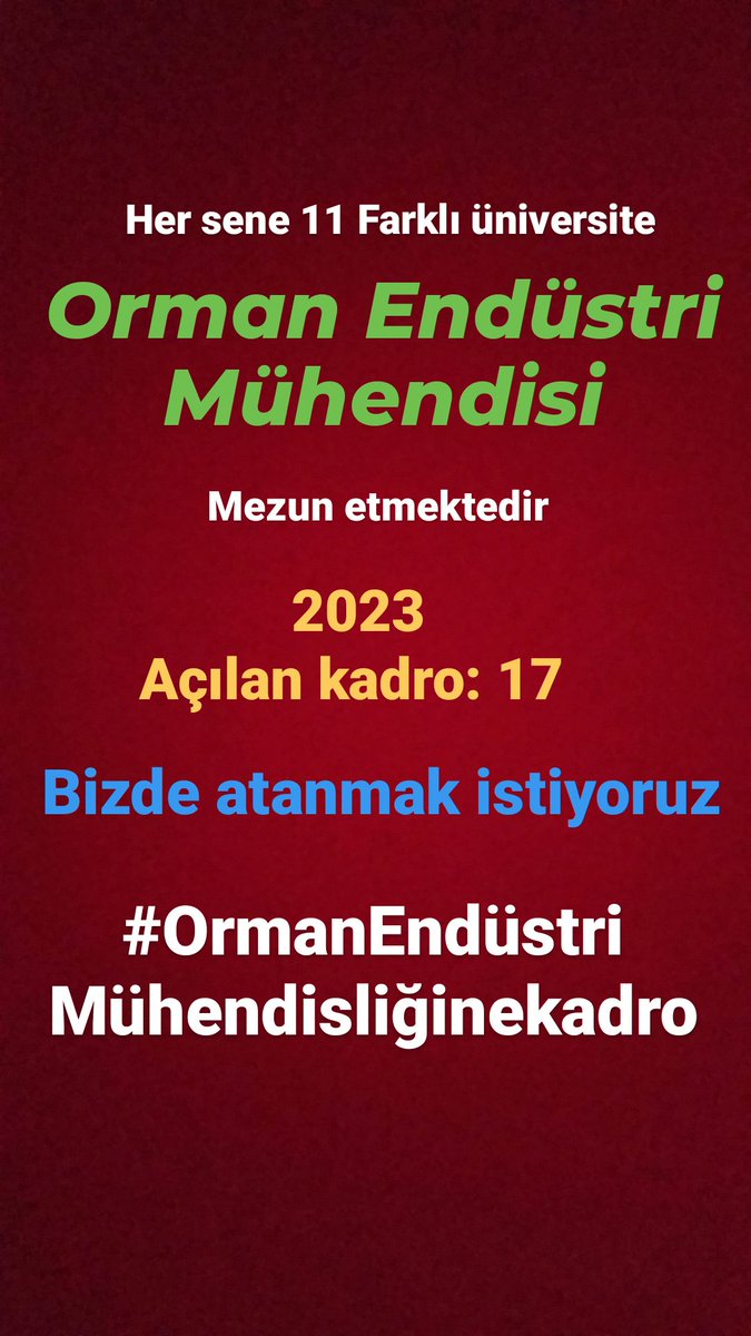f_hergun's tweet photo. #ormanendüstrimühendisliğinekadro @VahitKirisci @OGMgovtr @BekirKARACABEY_  @HTurkyilmazOMO https://t.co/Y4BSlmFuCw