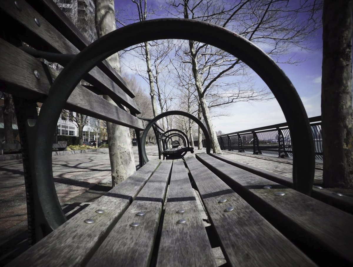 visuniformity's tweet photo. It's going to be nice in New York City today. 😎👊 Go sit on a bench and enjoy it!
•
#NYC #hoboken #cityphotography #warm #cool #urbanphotography #dark #bench #park #visualuniformity https://t.co/Pf9bLfvlqg