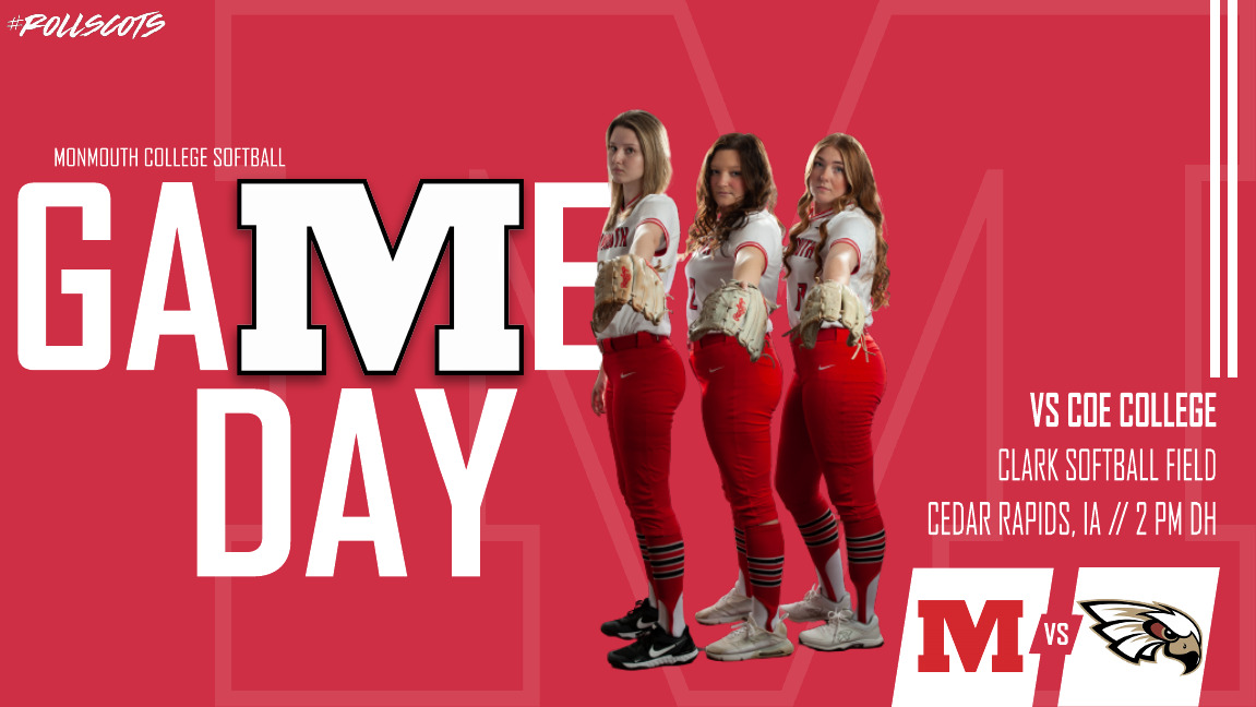 MCFightingScots's tweet photo. Back on the road today for @ScotsSoftball with a non-conference DH at Coe College. #RollScots 

📍Cedar Rapids, Iowa
🏟️ Clark Softball Field
🆚 Coe
⏰ 2pm DH
📺https://t.co/X1qQIIc5mK
📊 https://t.co/v2rrFGkGdi
🗞️ @MonmouthGameday https://t.co/iIL7XoQ3kW