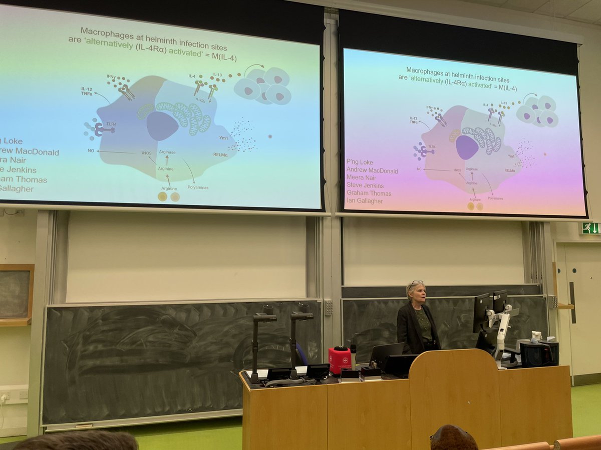 LucyHJackson_J's tweet photo. Huge thanks to all of the immuno-parasitology presenters from day 2 of @BSPparasitology #BSP2023 A fantastic set of talks across a wide range of topics. Super proud of PhD student @Cbarnes_5 who smashed her first conference talk! https://t.co/6gL153oLpX