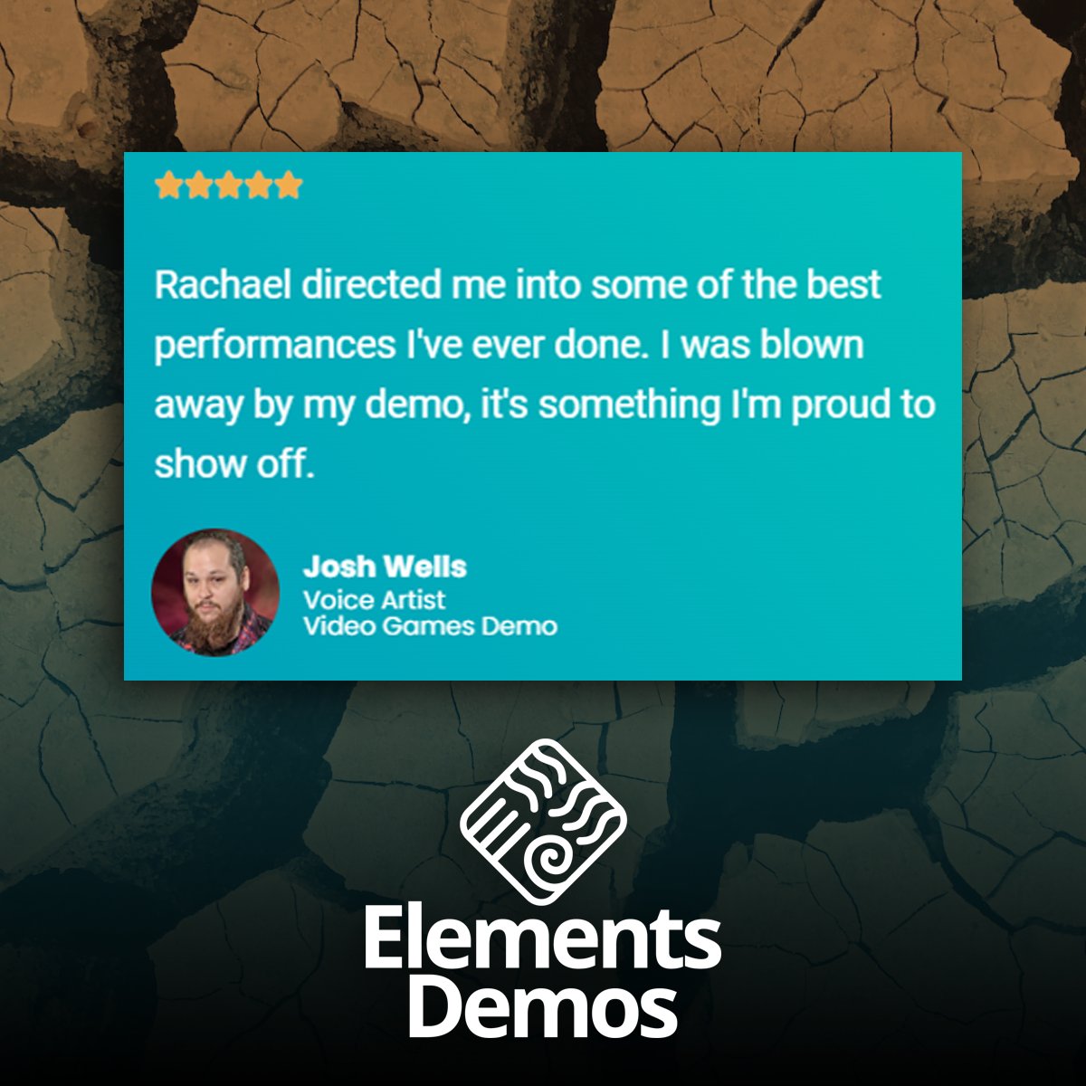 CHECK THIS OUT

We're so proud of the work that we're doing here at Elements Demos, and feedback like this makes it all worth while!

We're passionate about bringing out the best from every voice actor we work with!

For more information, click the link!
elementsdemos.com