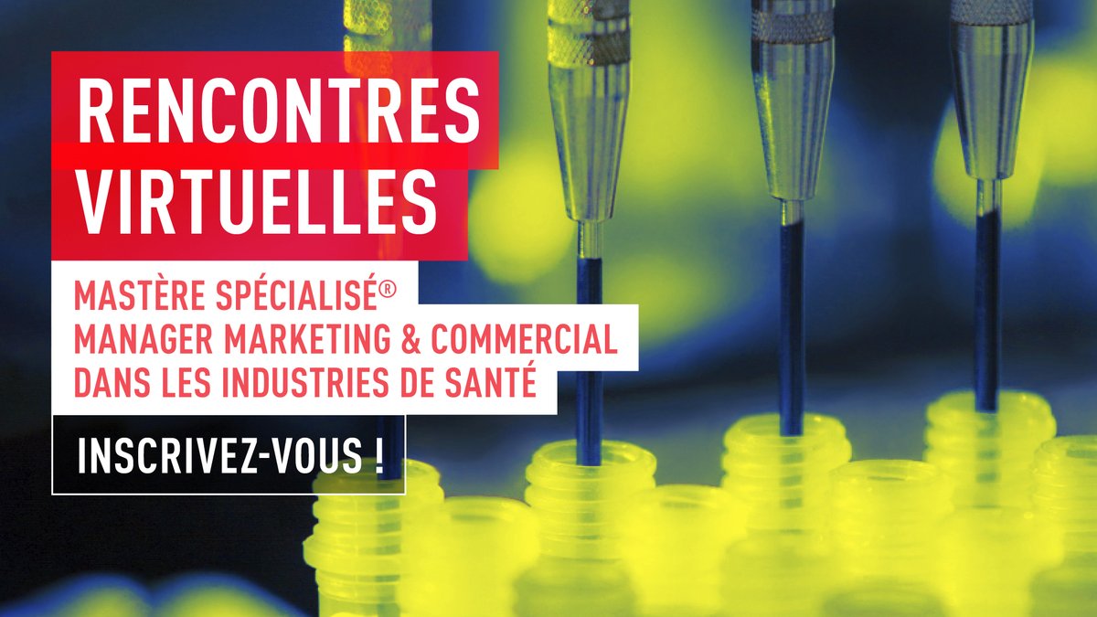 tbs_education's tweet photo. Les rencontres virtuelles du Mastère Spécialisé® Manager Marketing et Commercial dans les Industries de Santé commencent dans 1h ! 🚀

Participez à la rencontre virtuelle pour tout savoir sur le Mastère Spécialisé® MMCIS

➡ https://t.co/QnPAjKlGPZ https://t.co/37lo8tvHZz