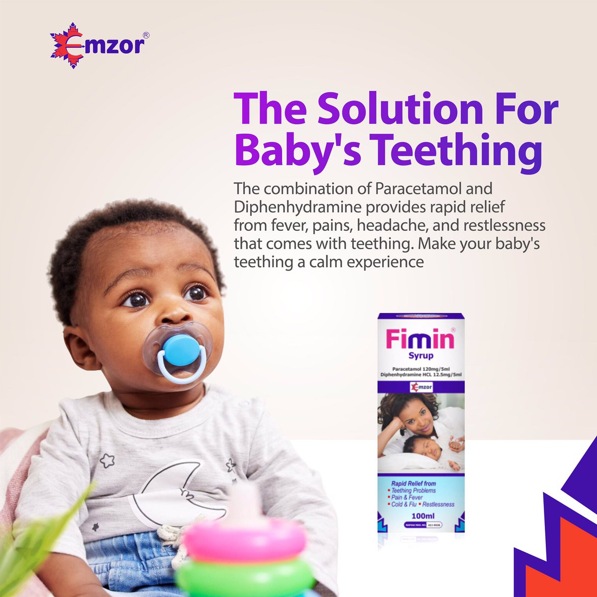 emzornigeria's tweet image. Emzor’s Fimin is specially designed to soothe your babies’ gums and provide relief during this difficult phase. It is the perfect remedy to teething troubles.

#emzor 
#teethingrelief 
#teethingsolutions 
#babyteeth 
#teethingtime 
#gentleteething 
#teethingproblems
