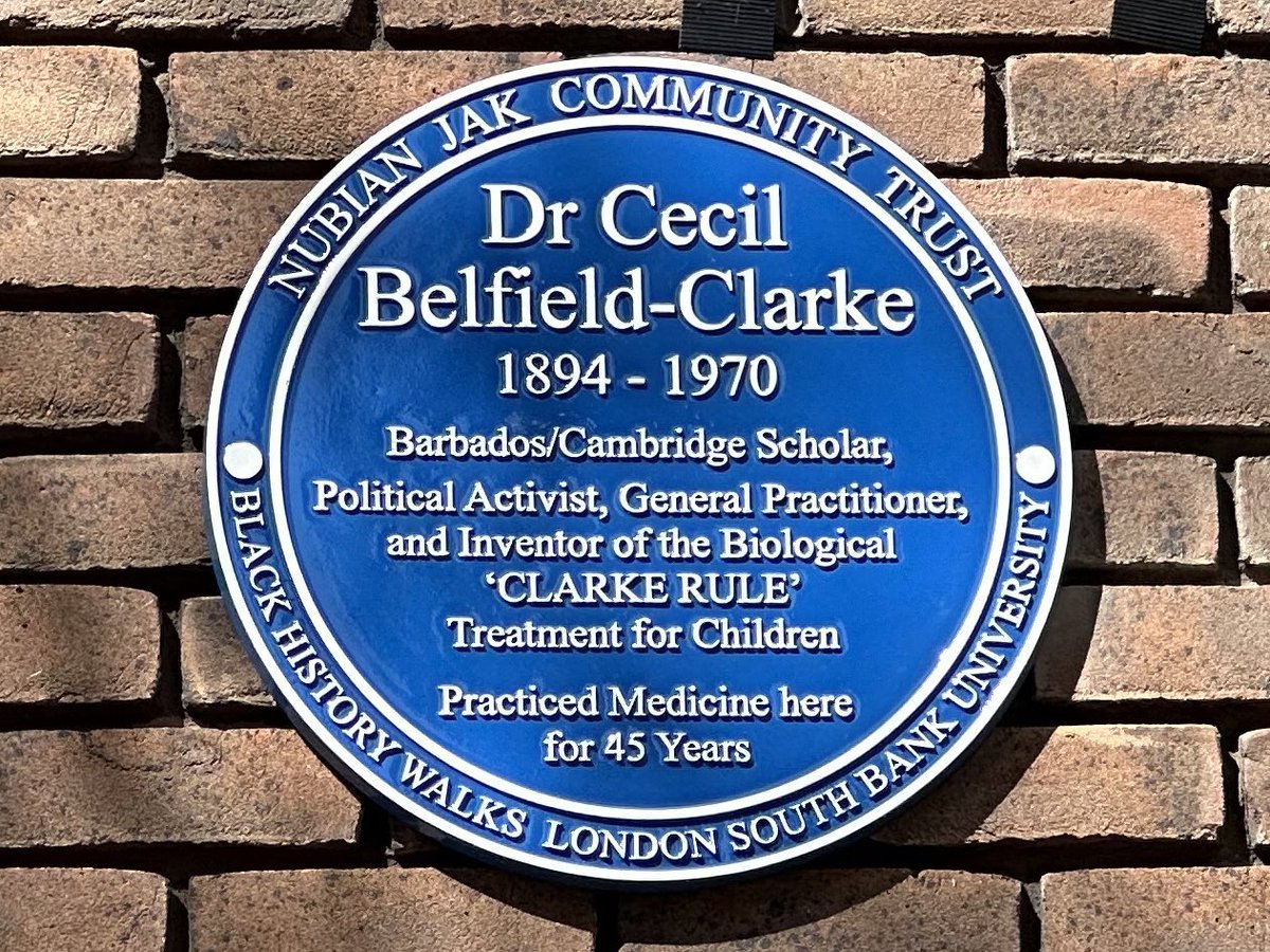 A research discovery I made at <a href="/Cambridge_Uni/">Cambridge University</a> has helped lead to a new plaque created to commemorate Cecil Belfield Clarke, a pioneering civil rights leader &amp; Black gay doctor🙏🏾 Thankyou <a href="/Catz_Cambridge/">St Catharine's College</a> for supporting my research &amp; thankyou <a href="/LSBU/">London South Bank University - LSBU</a> <a href="/se1/">SE1 - @se1.news on Bluesky</a> <a href="/blackhistwalker/">Black History Walks</a> <a href="/NubianJak/">Nubian Jak</a>