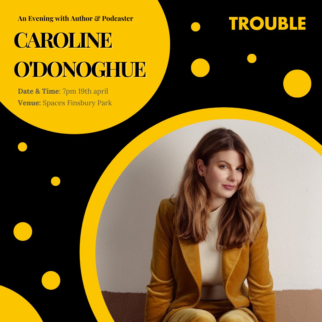 TheTroubleClub's tweet photo. Ready for some Sentimental Garbage? We’re so excited to be hosting Caroline O'Donoghue next week.

Get your tickets here: https://t.co/dGNzj3a8hQ

#carolineodonoghue #sentimentalgarbage #thetroubleclub https://t.co/xfxtW6Bpl6