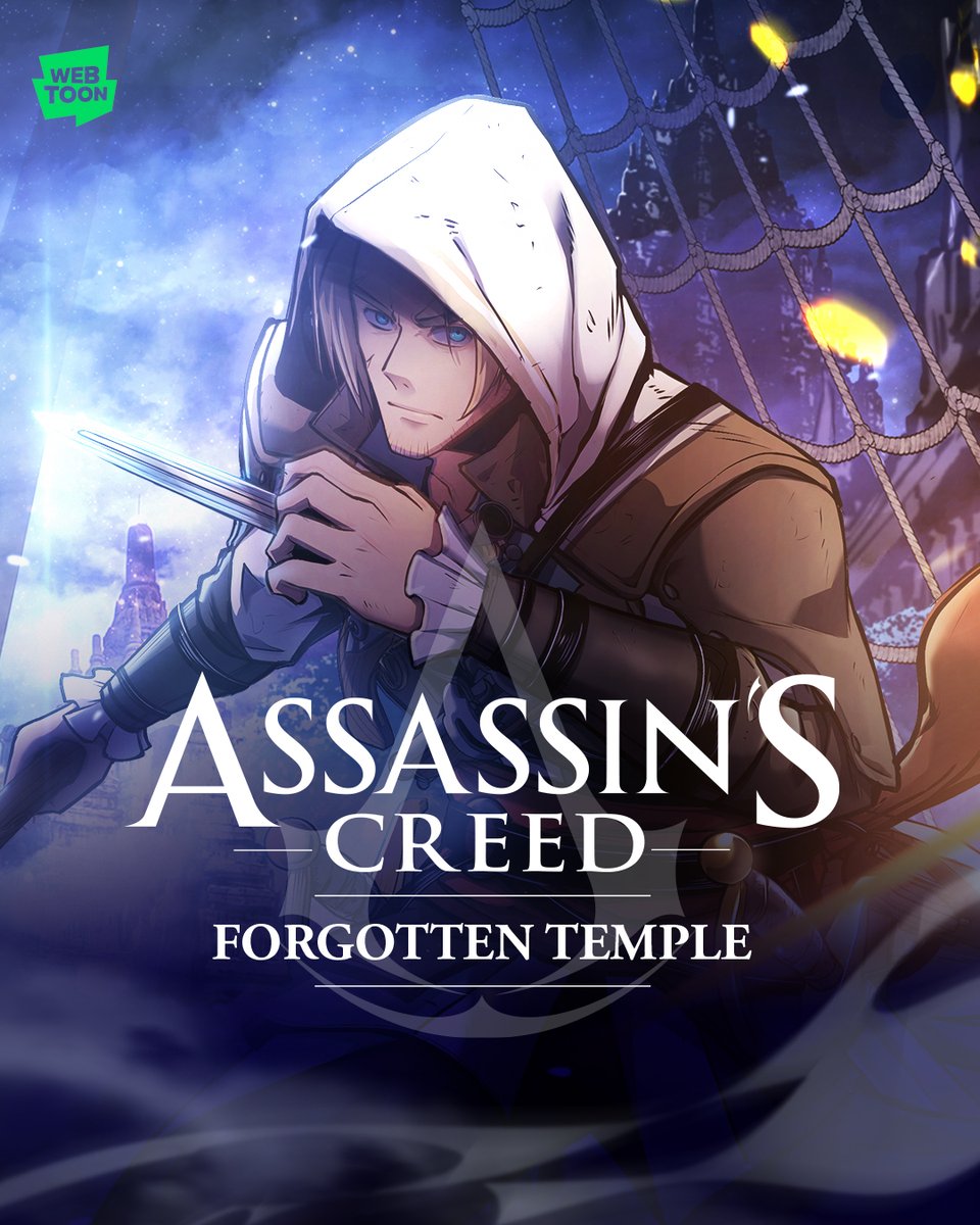 Edward Kenway returns to take the leap of faith. 

We work in the dark to serve the light. Continue the journey on WEBTOON April 24th. #AssassinsCreedForgottenTemple #WEBTOON <a href="/assassinscreed/">Assassin's Creed</a>