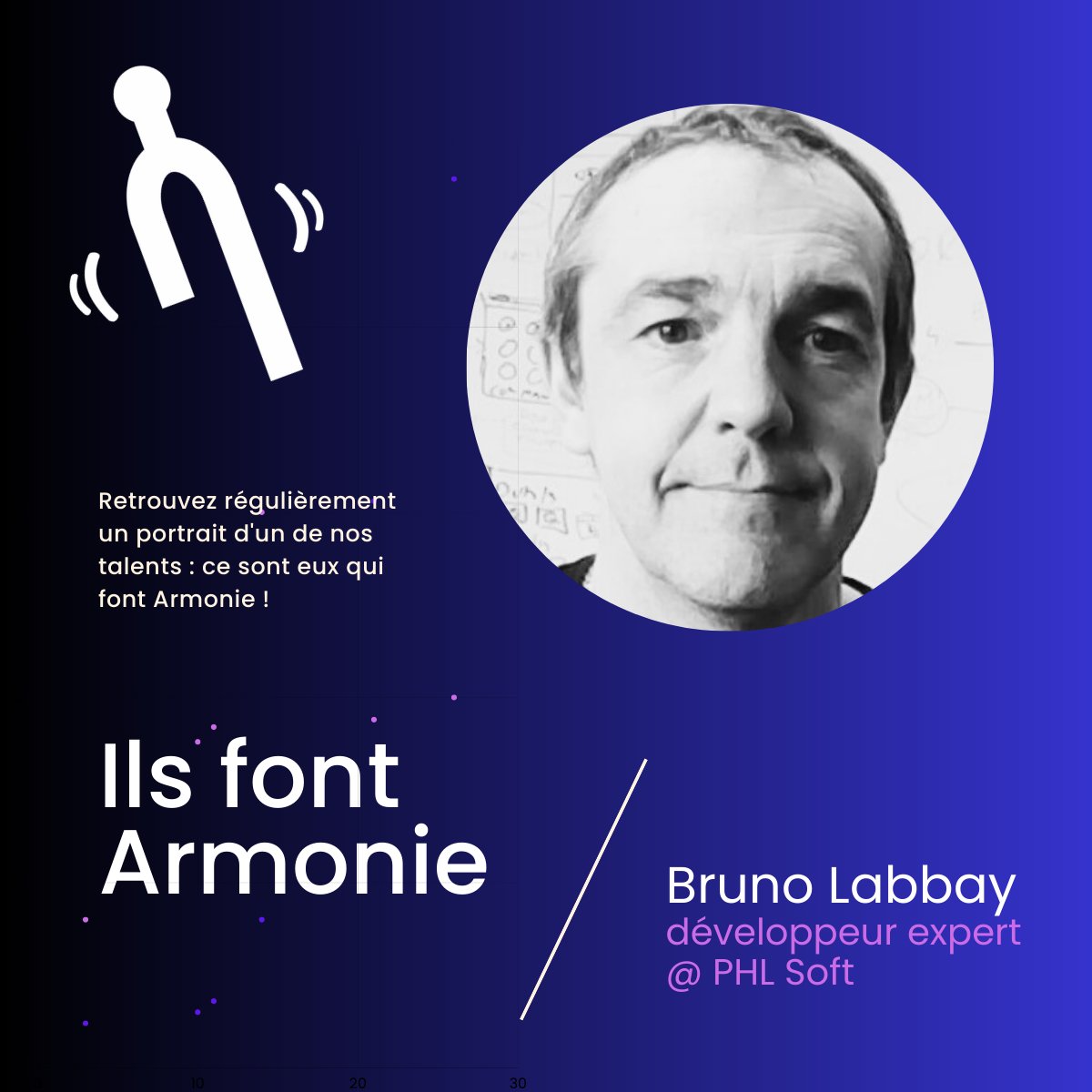 IDINFO_CONSEIL's tweet photo. Ils font Armonie : retrouvez le portrait de Bruno Labbay, développeur expert chez PHL Soft !
https://t.co/ztSaNa4ZtS https://t.co/QIgLcrQHPk