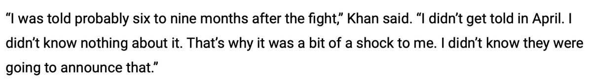 cleans_letsrun's tweet photo. Who is telling lies here, UKAD or Amir Khan?
Both these statements cannot be true.
#cleanSport #someonesLying https://t.co/15a3hPe3kM